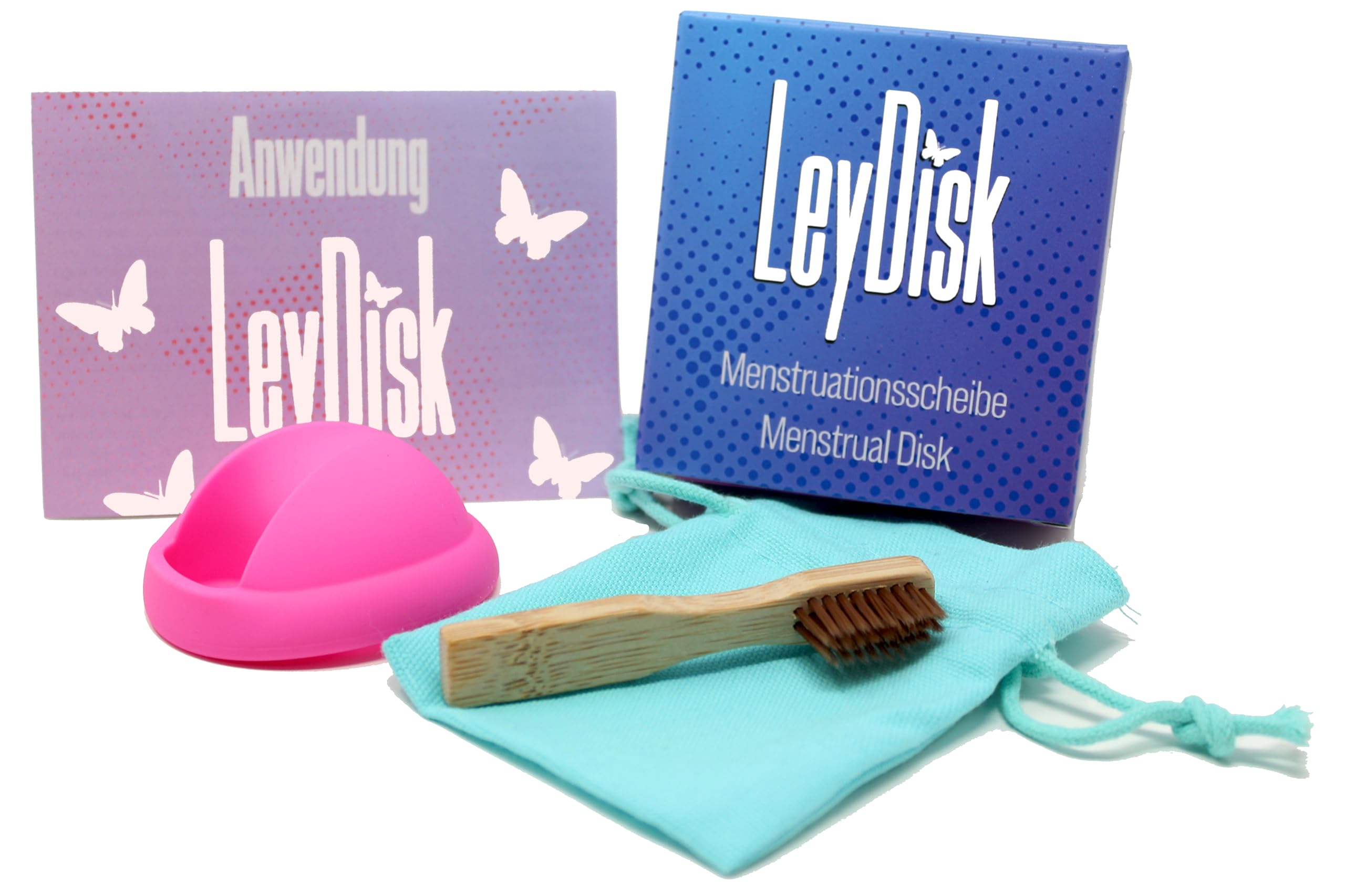 LeyDisk Menstrual Disc for Women - Soft Silicone Reusable Period Cup (Size S, Pink) | Comfortable & Leak-Proof for Active Lifestyles, Swimming, Yoga & Overnight Wear