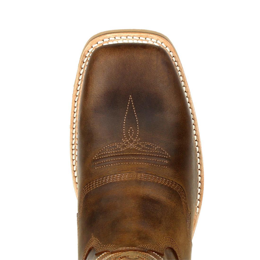 Maverick Pro Steel Toe Waterproof Western Work Boots for Men - Tan Leather Safety Shoes for Construction, Ranch & Outdoor Work