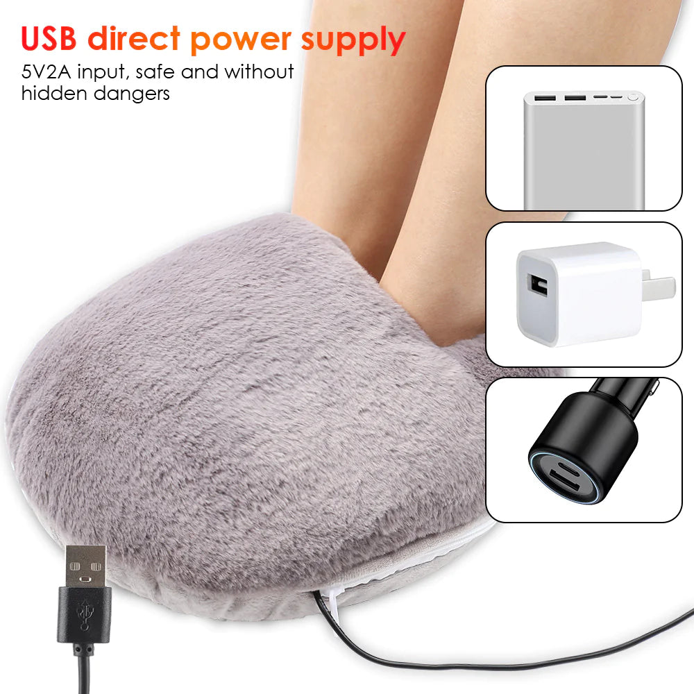 Electric Foot Warmer Pad for Home & Office - Soft Heating Mat for Cold Feet Relief - Perfect for Winter, Arthritis, and Circulation - Ideal for Desk, Bed, and Couch Use