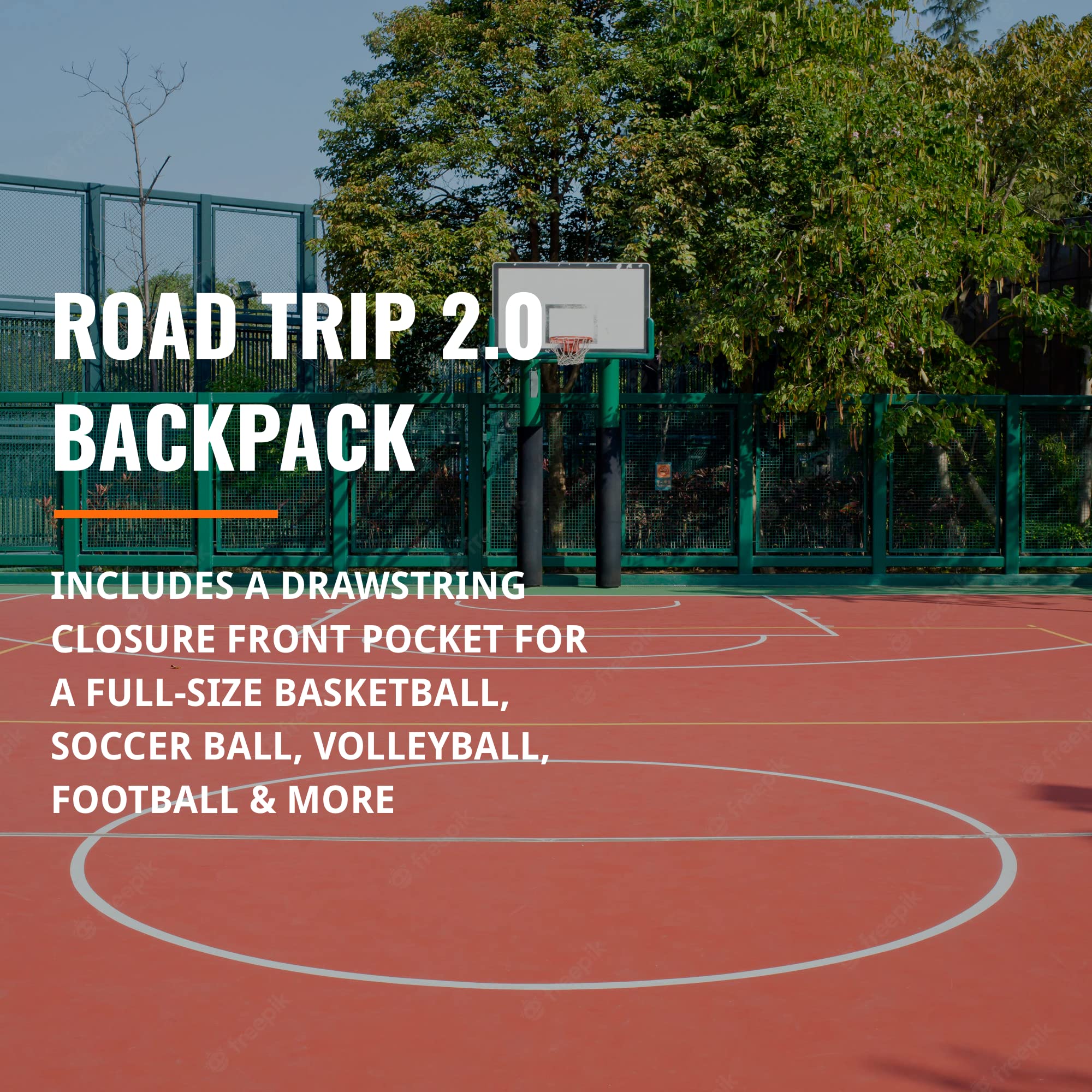 Basketball Backpack with Ventilated Shoe Pocket for Travel & Sports