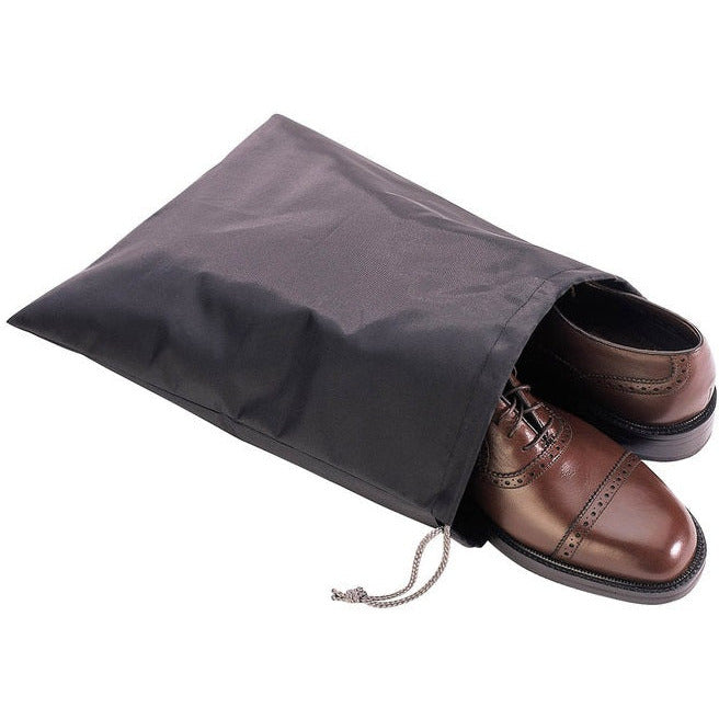 RICHARDS HOMEWARES 3-Pack Black Drawstring Travel Shoe Bags for Gym, Sports & Organization - Durable & Lightweight Shoe Storage Solution for Travel, Workouts & Home