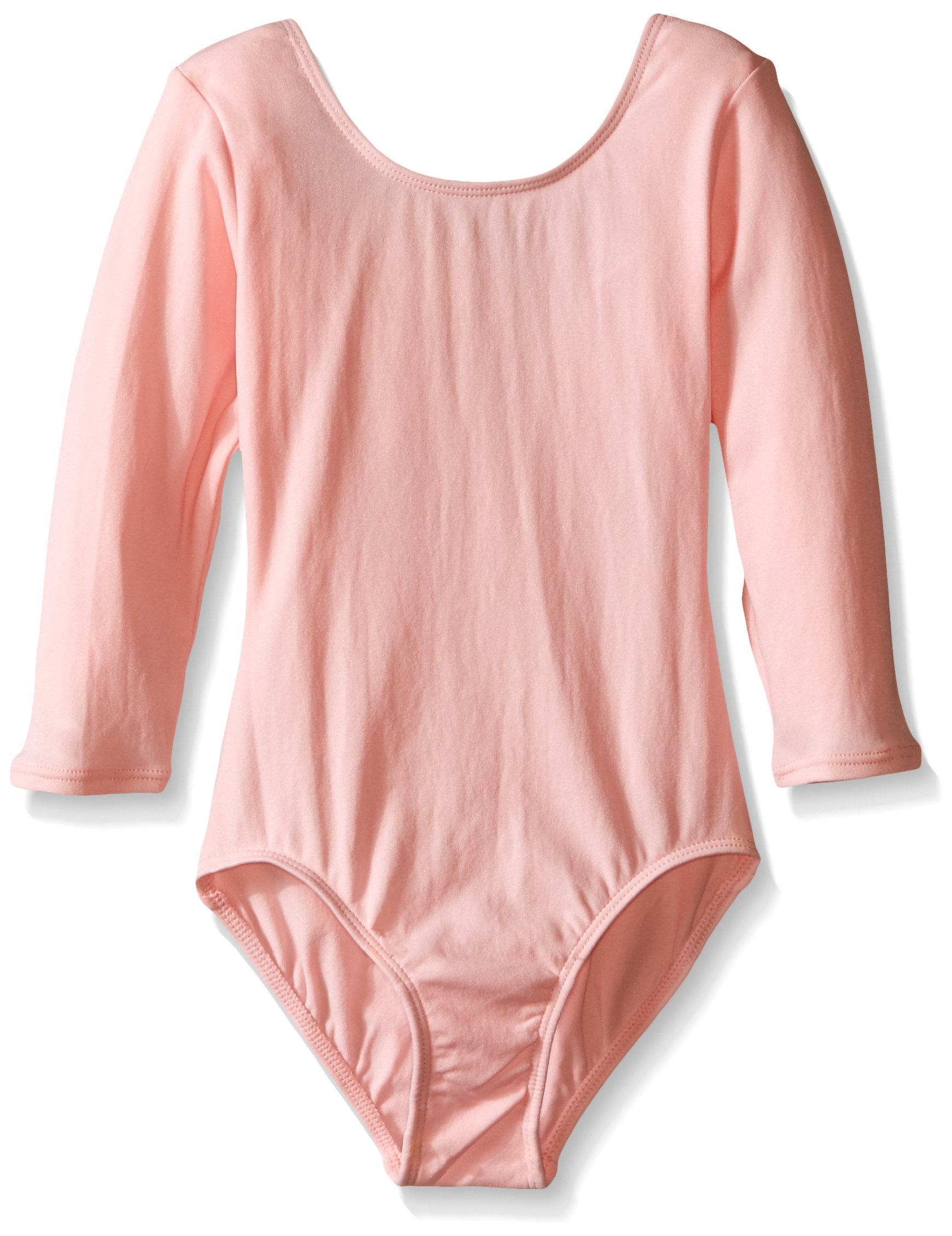 Jacques Moret Girls Dance Leotard 3/4 Sleeve Basic Ballet Gymnastics Practice Wear for Class & Performance