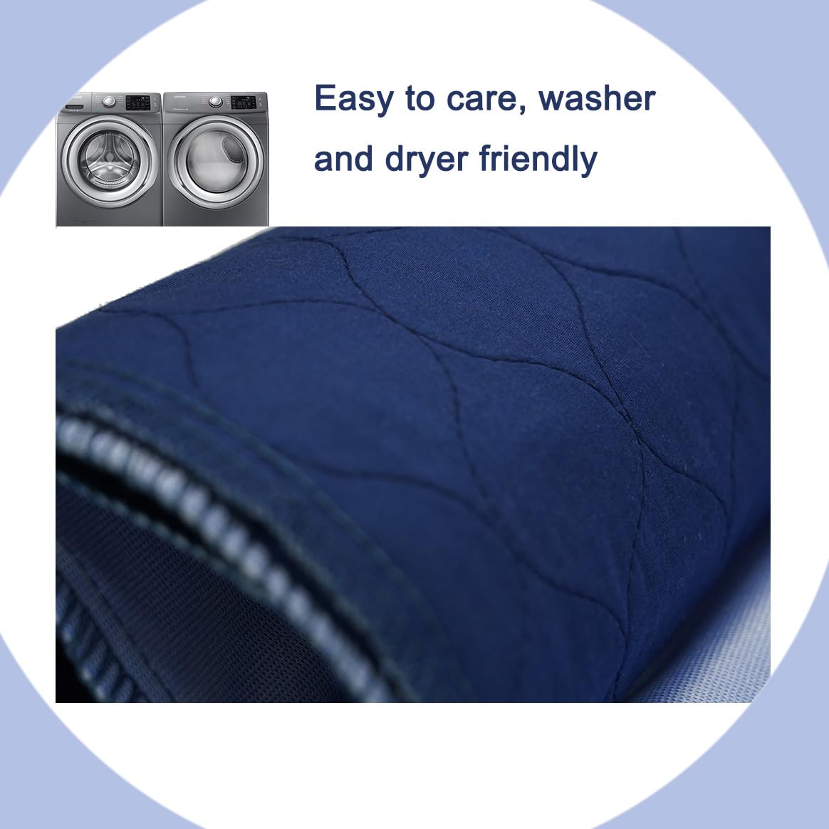 Reusable Washable Bed Pads 2 Pack 34X52 Inches - Absorbent Waterproof Quilted Cotton Top Underpad Mattress Protector for Adult, Toddler & Pet - Ideal for Incontinence, Elderly Care, Baby Changing & Pet Accidents