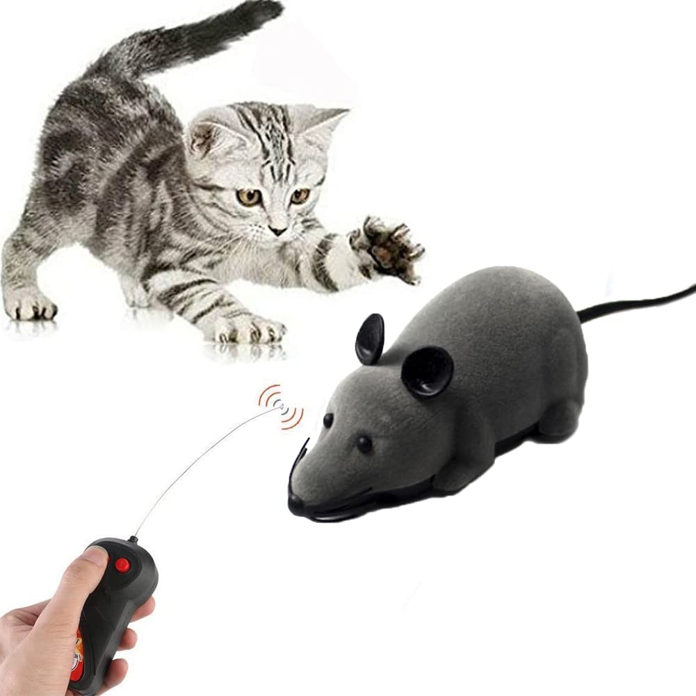Wireless Remote Control Rat Toy - Realistic Fake Mouse Prank Toy for Halloween, Christmas & Birthday Gifts - Fun RC Joke Toy for Kids, Cats & Dogs (Grey) - Perfect for Pranks, Pet Play & Party Surprises