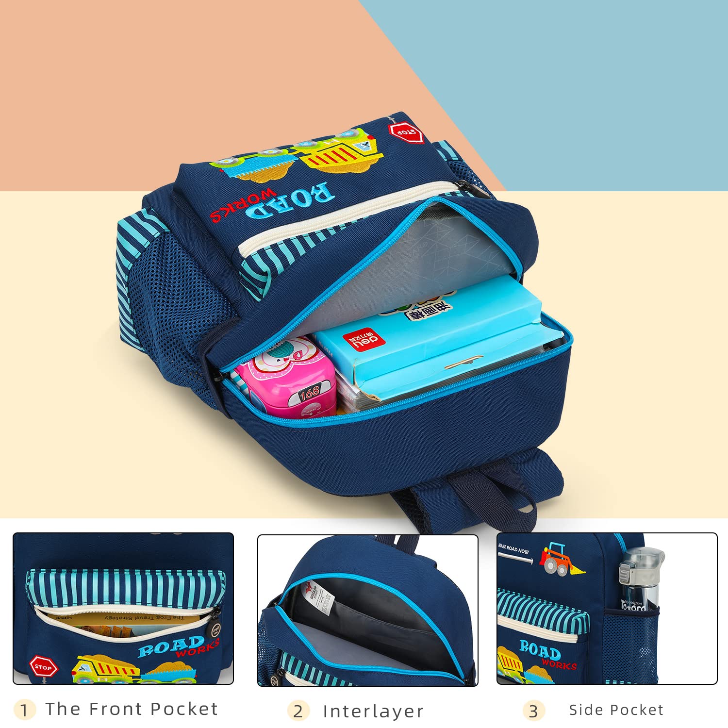 Adorable 3D Zoo Little Kids Backpack for Boys & Girls - Waterproof Toddler Backpack for Preschool & Daycare - Perfect for School, Travel & Outdoor Adventures