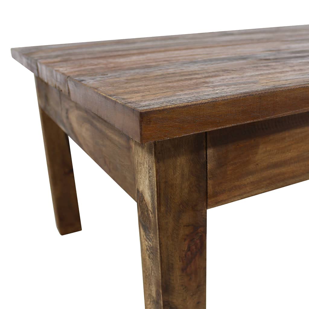 Reclaimed Wood Coffee Table - 38.6x28.7x17.7 Inches Solid Wood Sofa Table, TV Stand & Living Room Center Table | Fast Shipping | Perfect for Family Gatherings, Movie Nights & Home Decor