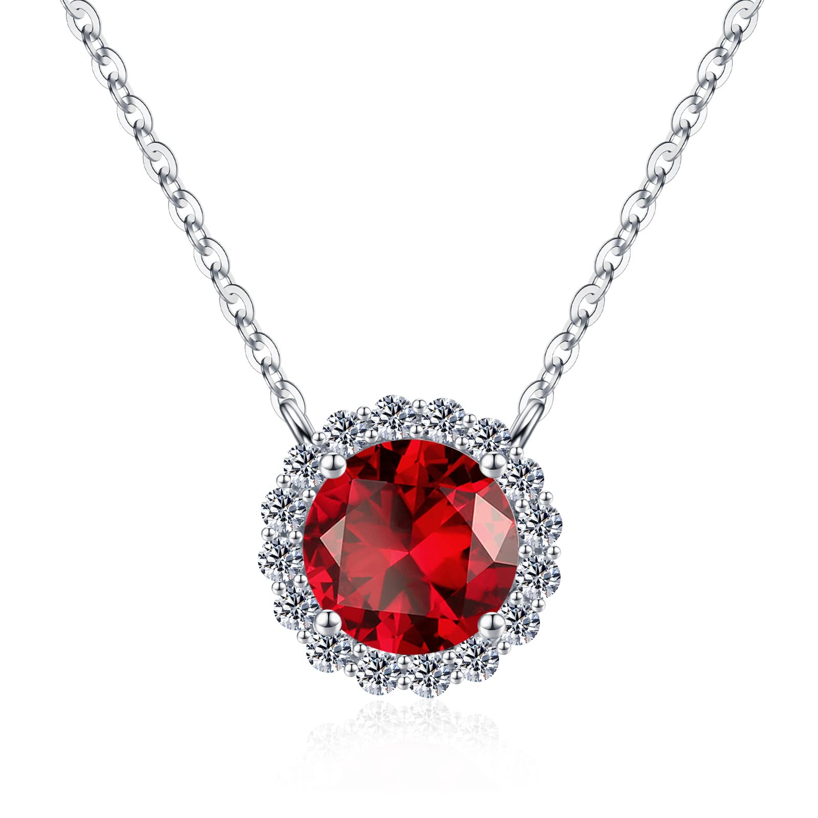 Birthstone Necklace for Women & Teen Girls - 16
