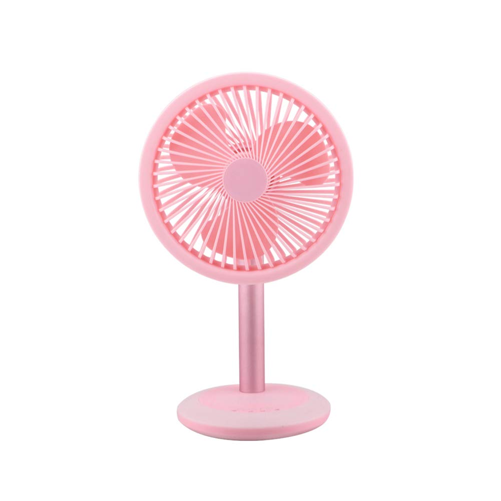 MileHouse Pink USB Fan - 5 Speeds, Quiet Desktop Cooling for Office & Home