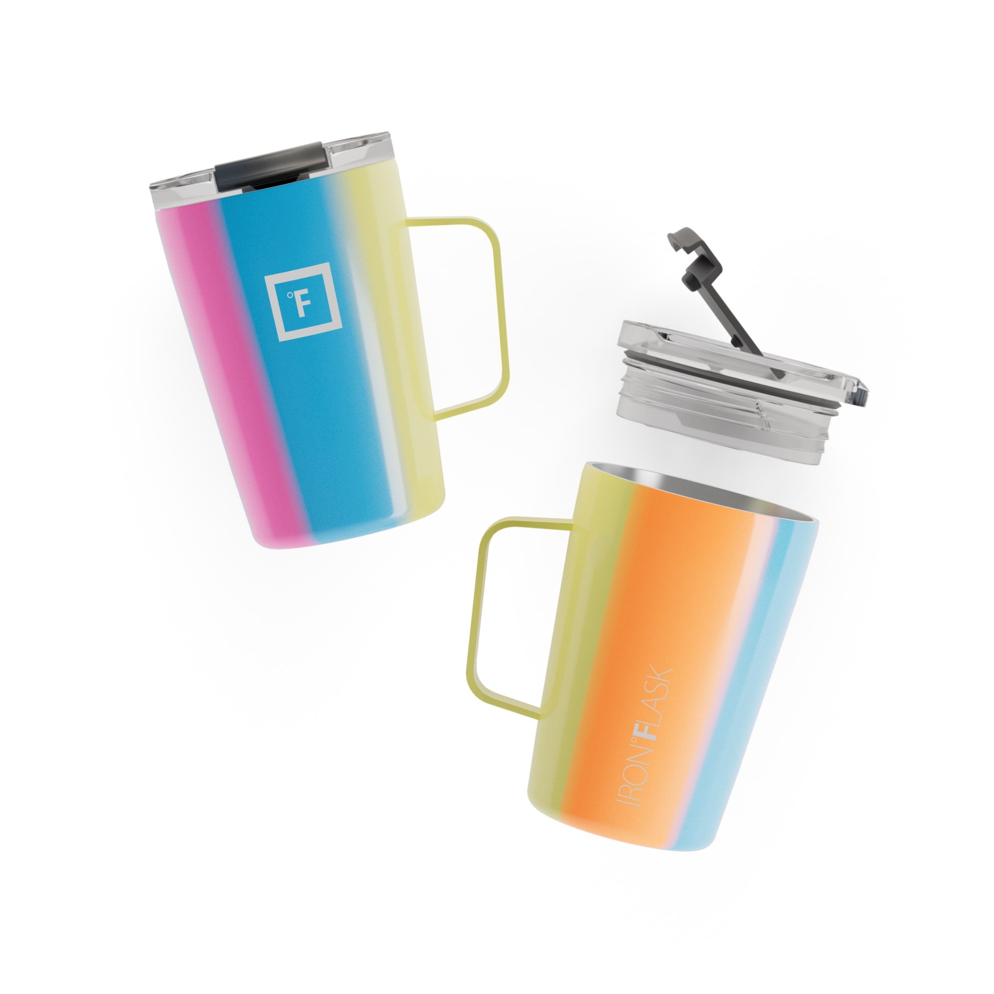 12 Oz Non-Slip Grip Coffee Mug - Insulated Travel Mug for Hot & Cold Drinks - Perfect for Office, Commute, Camping & Outdoor Activities
