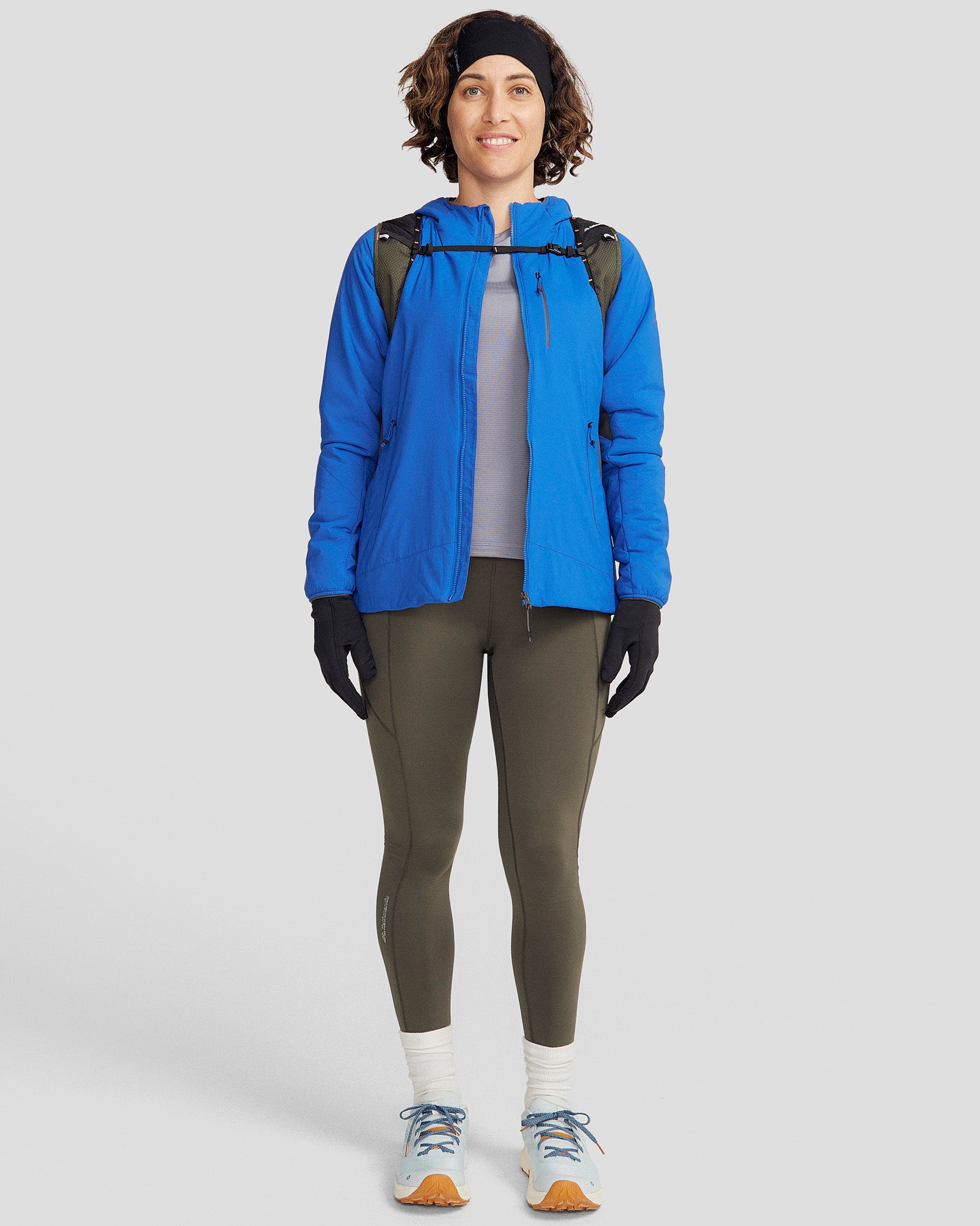 Women's Seeker PrimaLoft® Active Hooded Jacket - Lightweight Insulated Winter Coat, Water-Resistant Outdoor Jacket for Hiking, Running & Cold Weather Activities (Peak Blue)