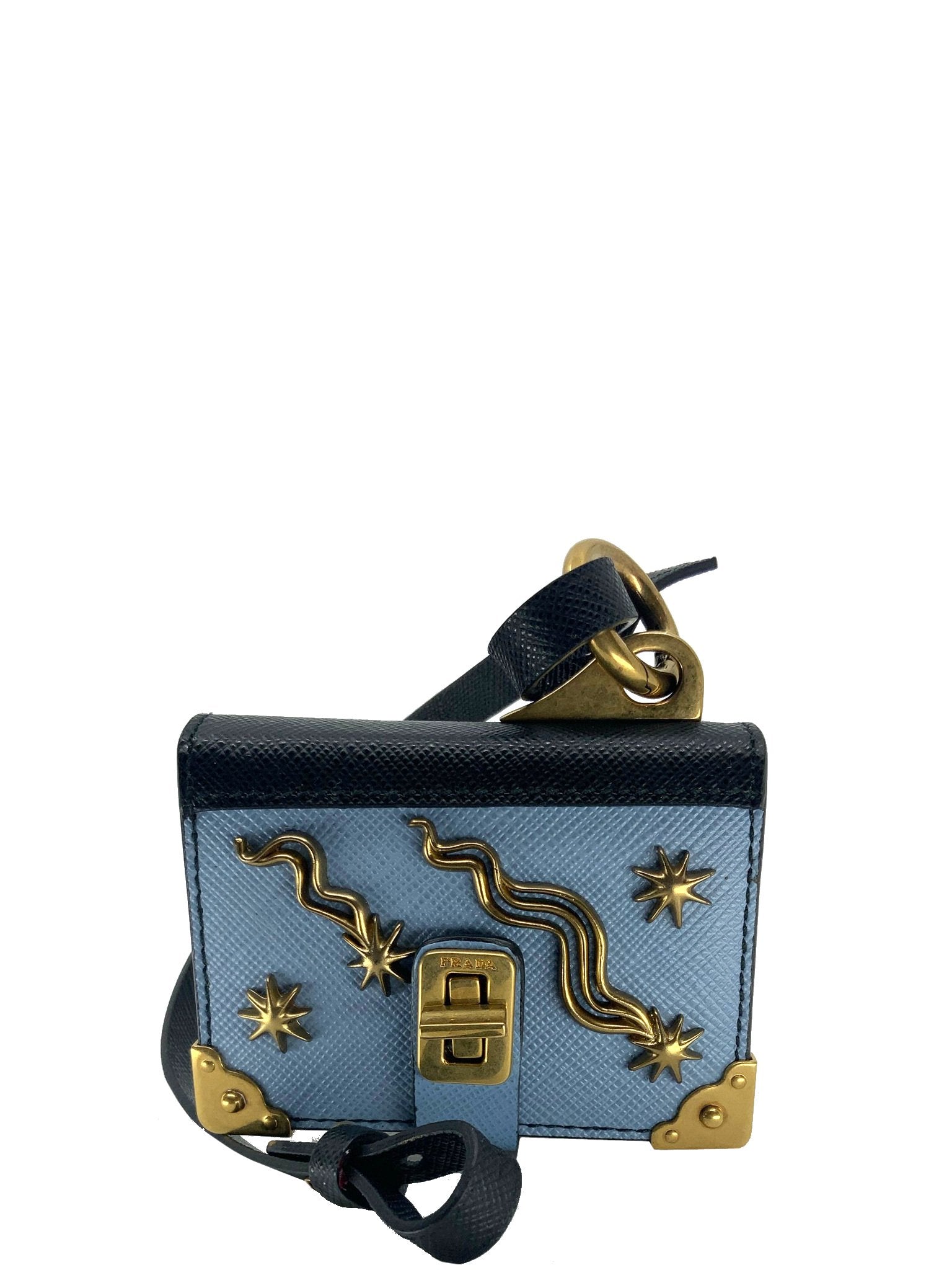 Prada Saffiano Leather Trick Note Book Bag Charm - Luxury Designer Keychain for Handbags & Wallets | Perfect Gift for Fashion Lovers & Office Use