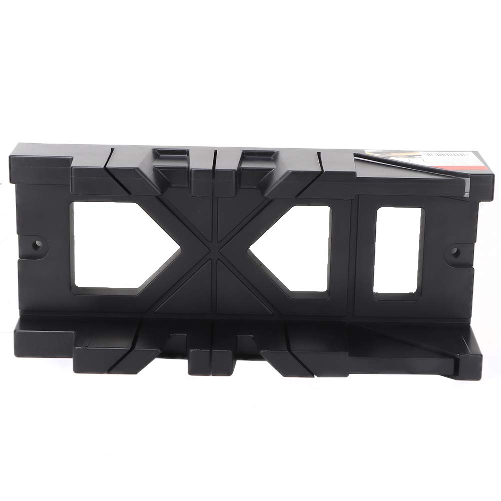 YWBL-WH Plastic Miter Box with 45° & 90° Angle Slots - Woodworking Saw Guide with Storage for Carpenters & DIY Projects - Perfect for Precision Wood Cutting, Framing, and Crafting