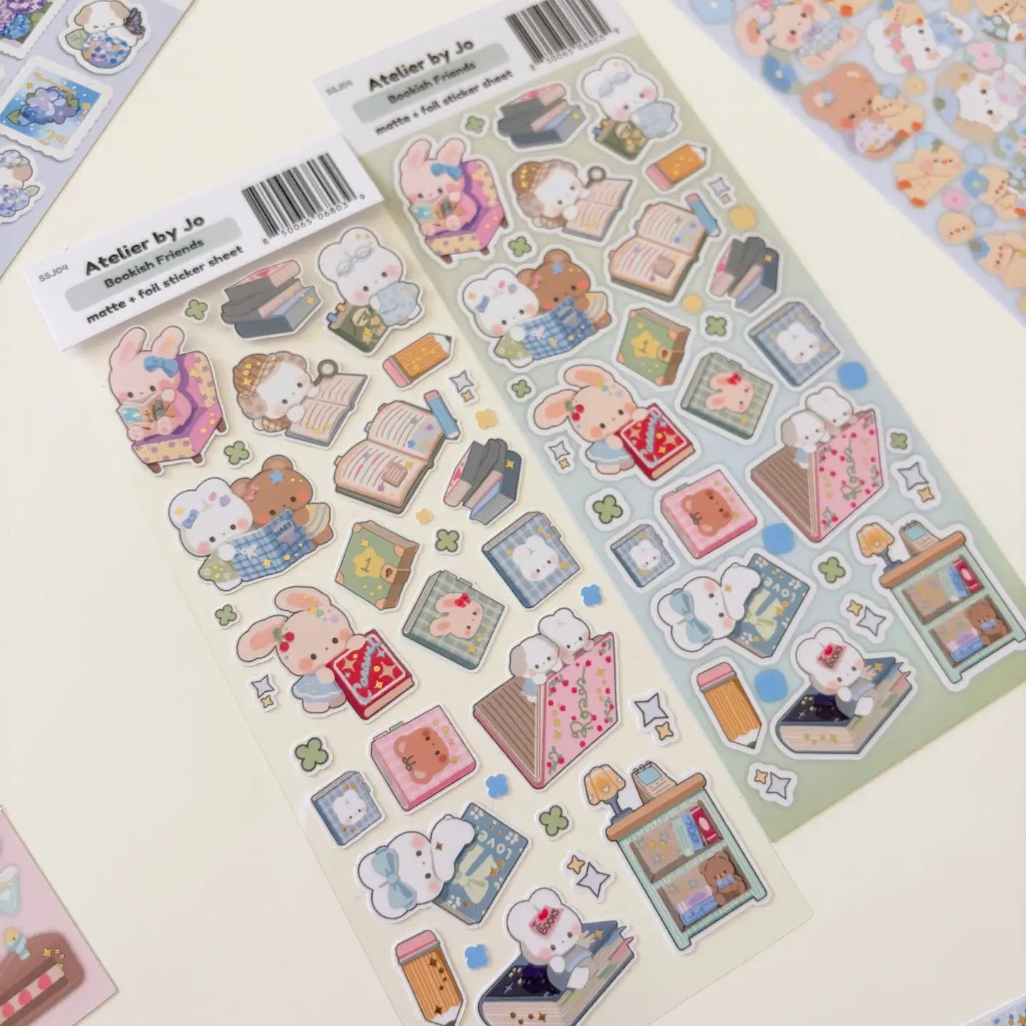 Bookish Friends Sticker Sheet - Cute Book Lover Stickers for Journals, Planners & Scrapbooks - Perfect for Reading Accessories & Book Club Gifts
