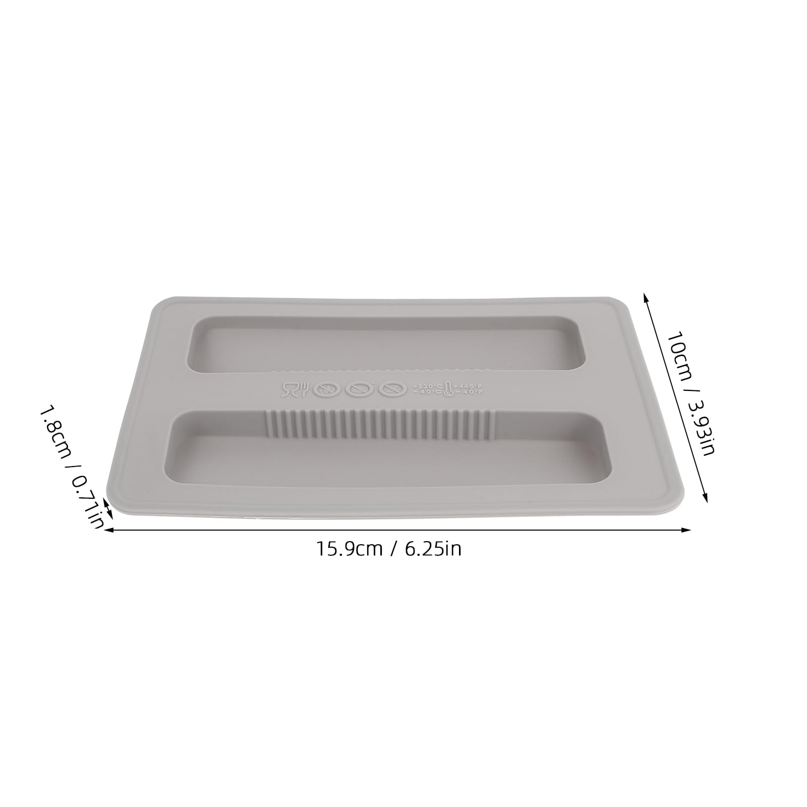 BESTonZON 2-Pack Silicone Toaster Cover for 2-Slice Toasters - Heat-Resistant Bread Maker Lid Replacement Accessory (Gray) - Perfect for Kitchen Countertop Protection & Appliance Safety