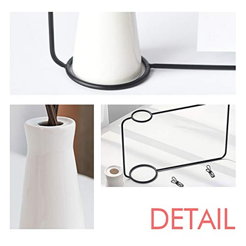 Electric Wave Ceramic Vase - Battery Operated Home Decor for Living Room