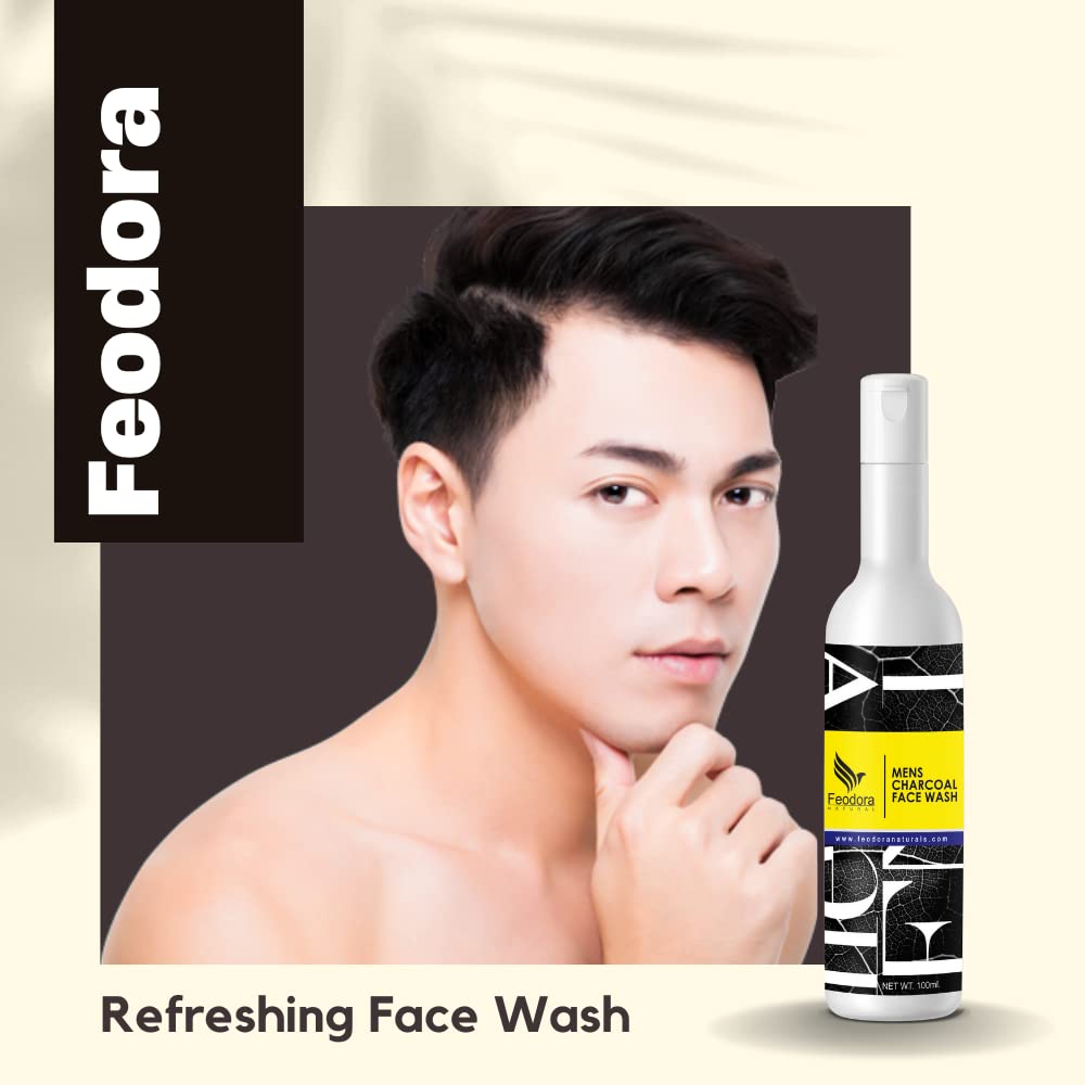 Best Charcoal Face Wash for Men - Deep Cleansing & Oil Control (2-Pack) | Perfect for Daily Skincare & Acne Prevention