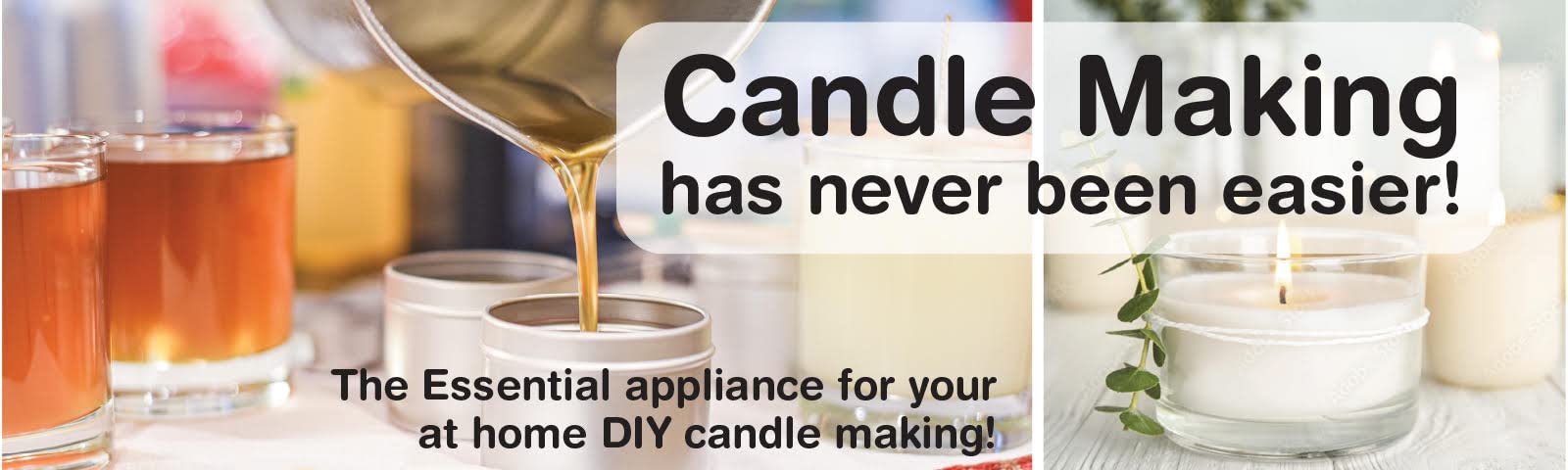Premium Wax Melter for Candle Making - 6-7 Quart Capacity with Easy Pour Lever Valve by Soylite Candles - Perfect for DIY Soy Wax, Beeswax & Paraffin Candle Crafting at Home or Small Business