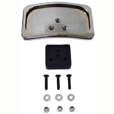 V-Factor Curved Style License Plate Mount with Backing Plate for Harley-Davidson Motorcycles - Durable Bracket for Secure Mounting on Cruiser & Touring Bikes