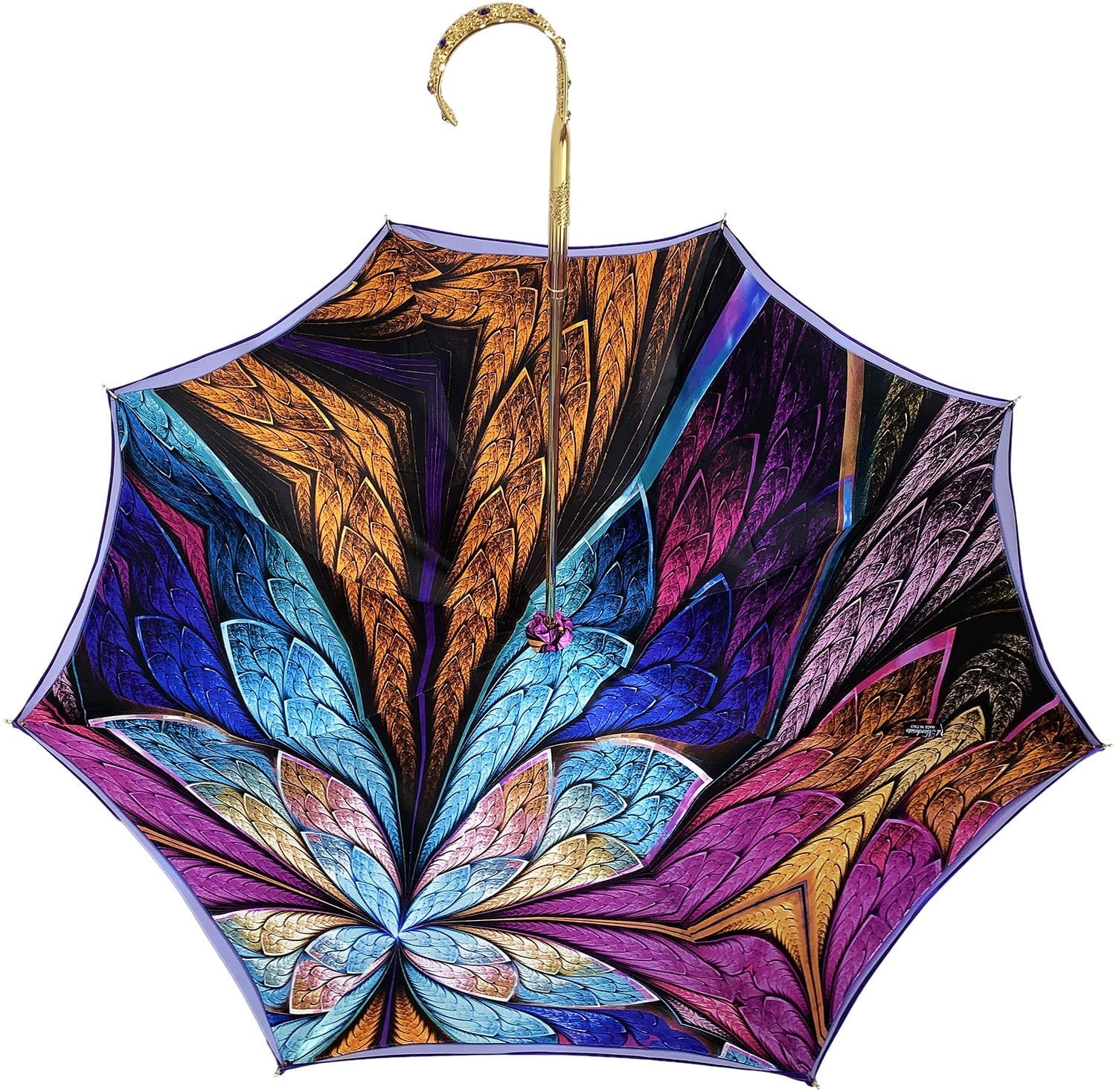 Premium Double Canopy Luxury Purple Umbrella - Windproof, Waterproof & UV Protection - Perfect for Outdoor Events, Travel & Daily Commute