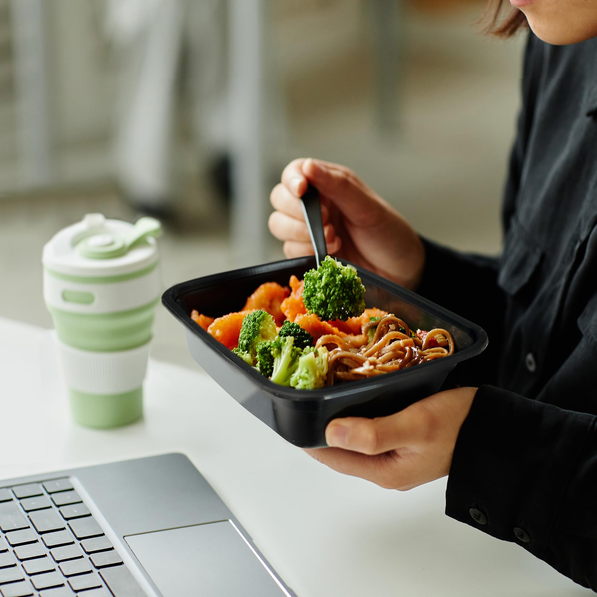 150-Pack 24 oz Reusable Meal Prep Containers with Lids - BPA-Free, Microwave & Dishwasher Safe, Freezer Friendly Stackable Food Storage Containers for Portion Control | Perfect for Meal Prepping, Leftovers & Office Lunches