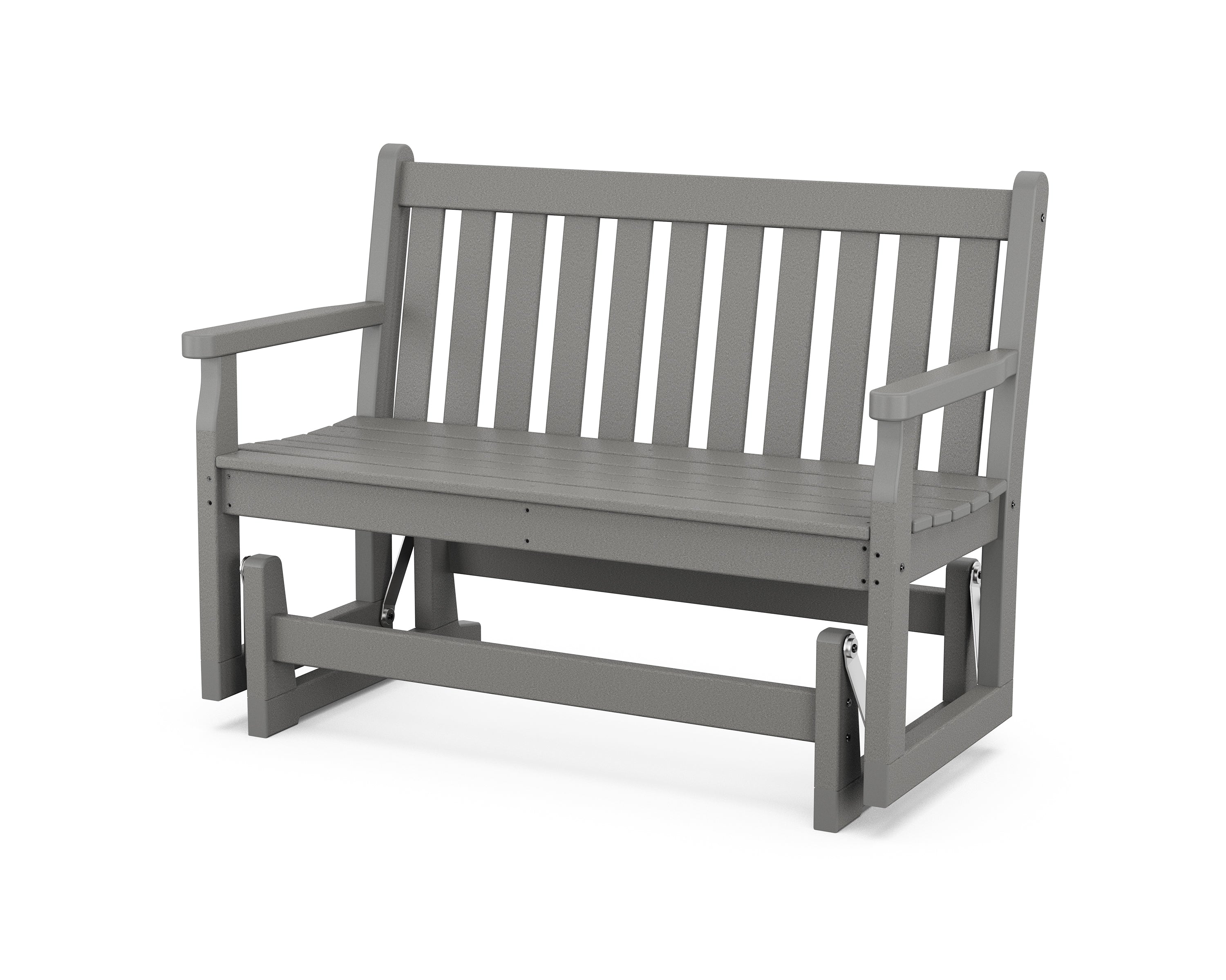 POLYWOOD Traditional 48-Inch Outdoor Garden Glider Bench - Durable All-Weather Patio Furniture for Backyard, Porch, and Poolside Relaxation