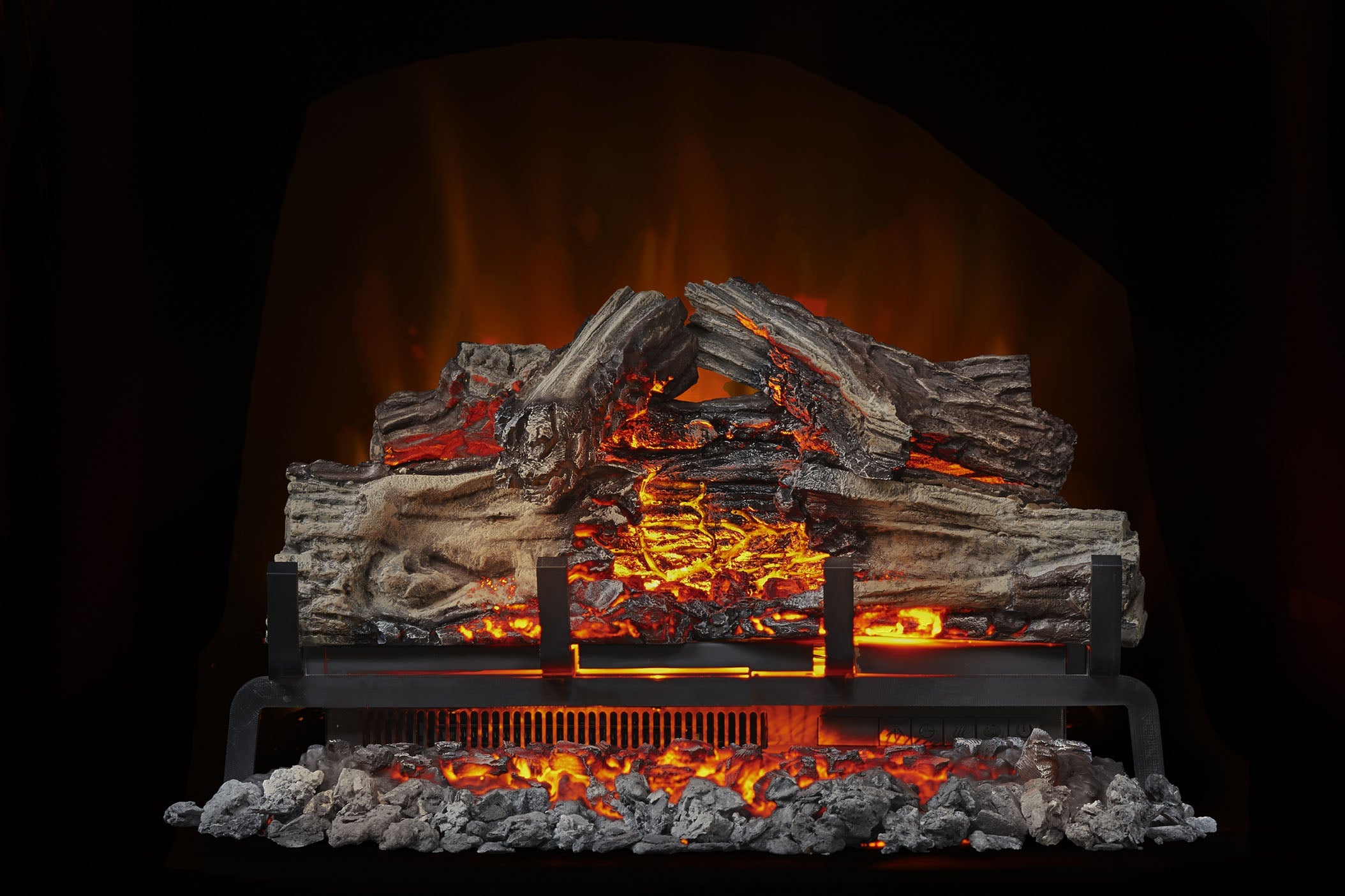 Napoleon Woodland 24 Inch Electric Fireplace Insert with Realistic Logs - Perfect for Living Rooms, Bedrooms & Home Decor