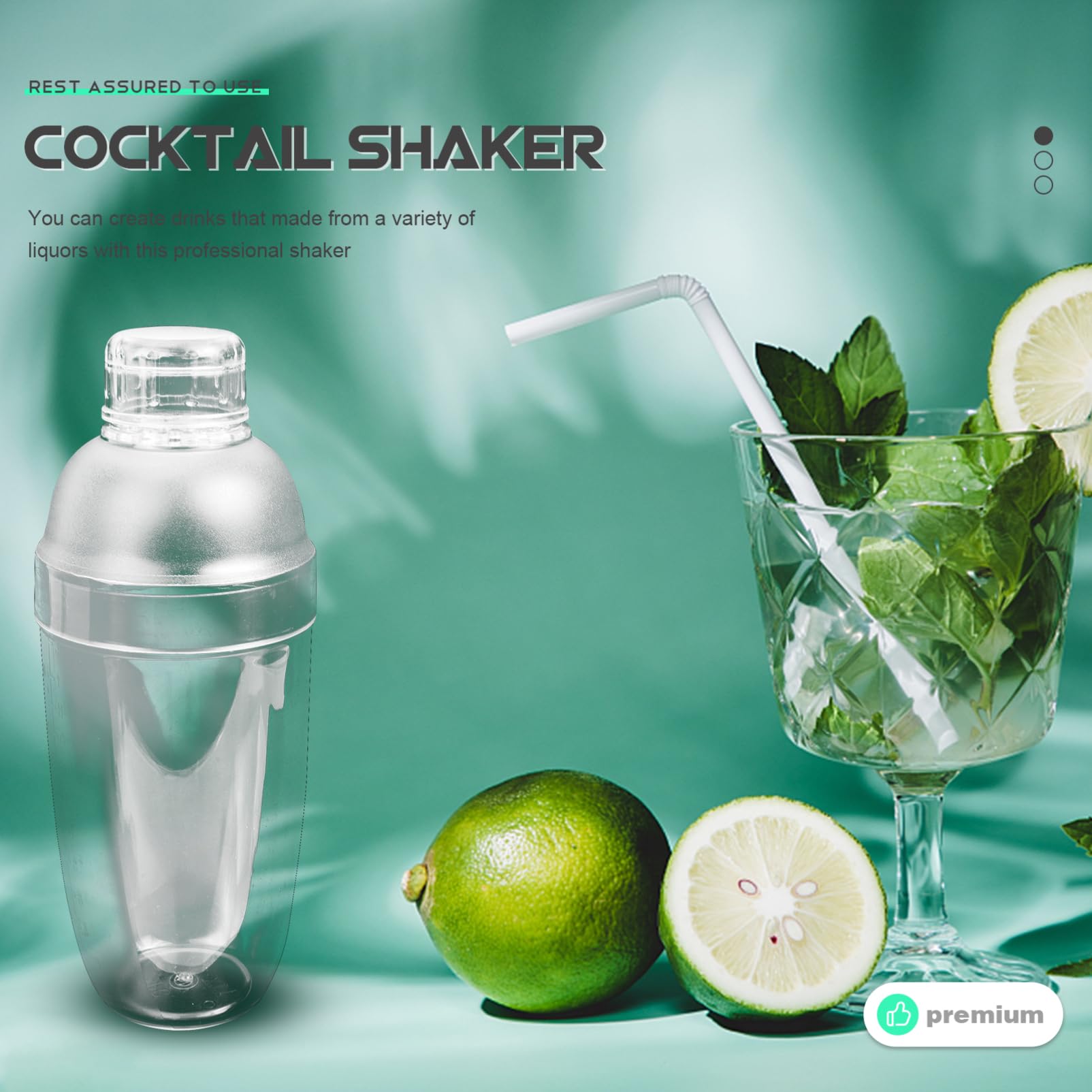Premium 700ml Cocktail Shaker Set - Multi-Functional Bar Tool for Mixing Cocktails, Milk Tea & Smoothies - Perfect for Home Bars, Parties & Professional Bartenders