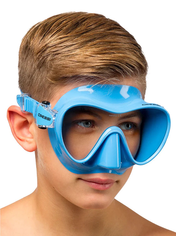 Cressi F1 Small Scuba Diving Mask - Low Volume Snorkeling & Freediving Gear for Comfortable Underwater Adventures