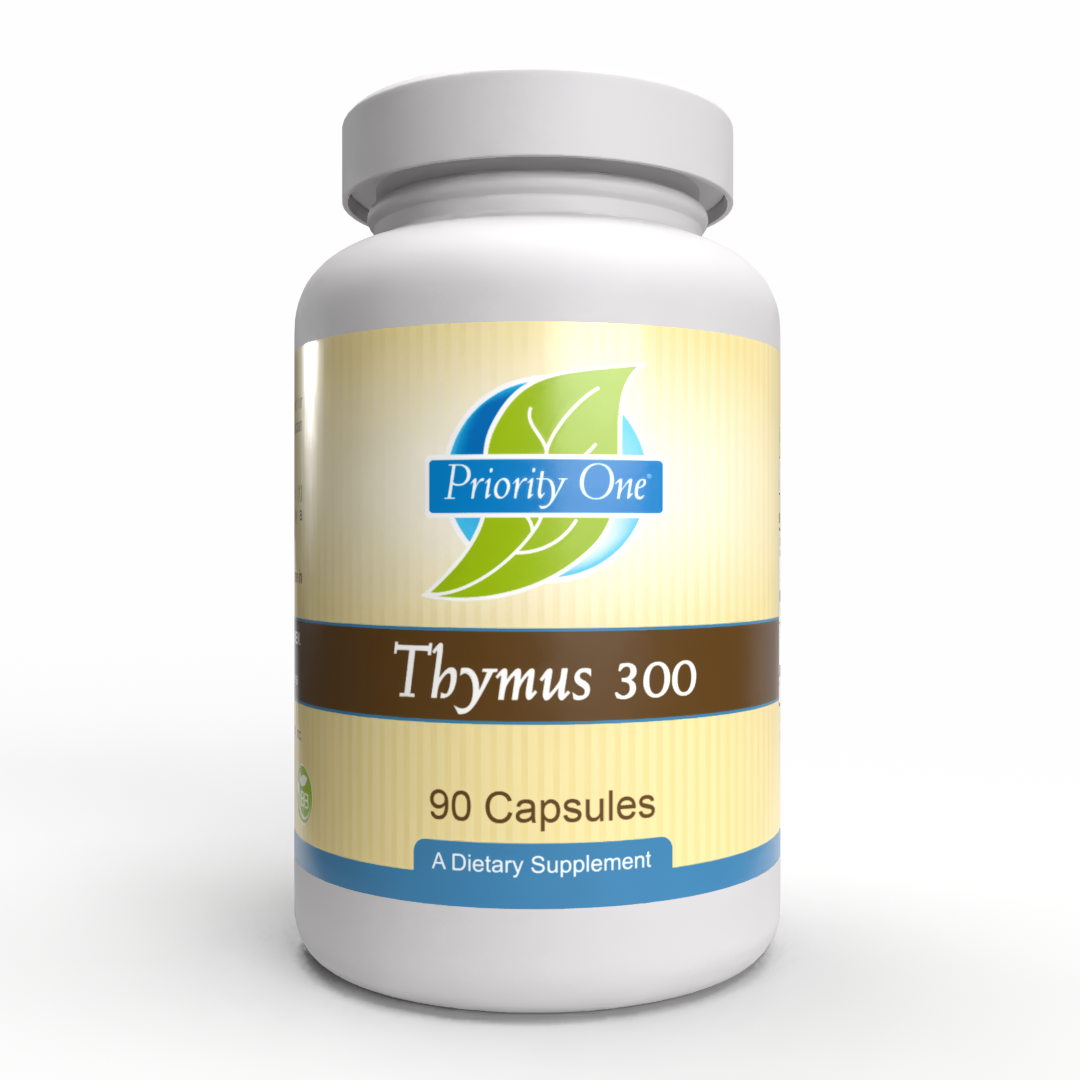 Thymus 300mg (90 Capsules) - Premium Thymus Glandular Supplement for Immune System Support - Supports Healthy Immune Response - Ideal for Daily Wellness & Immune Defense