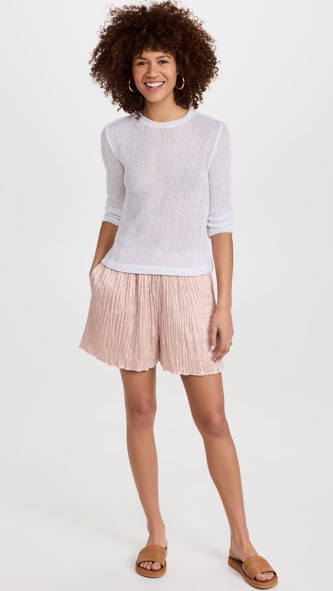 Vince Women's Crushed Velvet Shorts - Soft Stretchy Lounge Shorts for Women | Perfect for Yoga, Sleepwear & Casual Home Wear