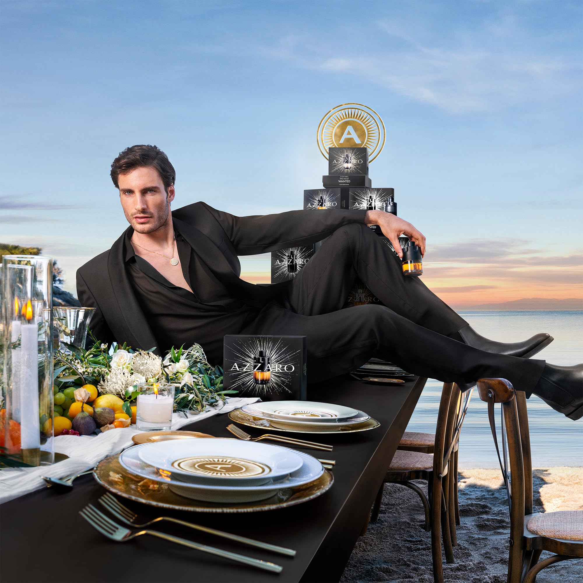 Azzaro The Most Wanted Parfum Intense Men's Cologne Gift Set - 3 Piece Set with 100ml Eau de Parfum, 10ml Travel Spray & 77g Deodorant Stick - Luxury Fragrance for Men - Perfect for Date Night, Special Occasions & Gifting