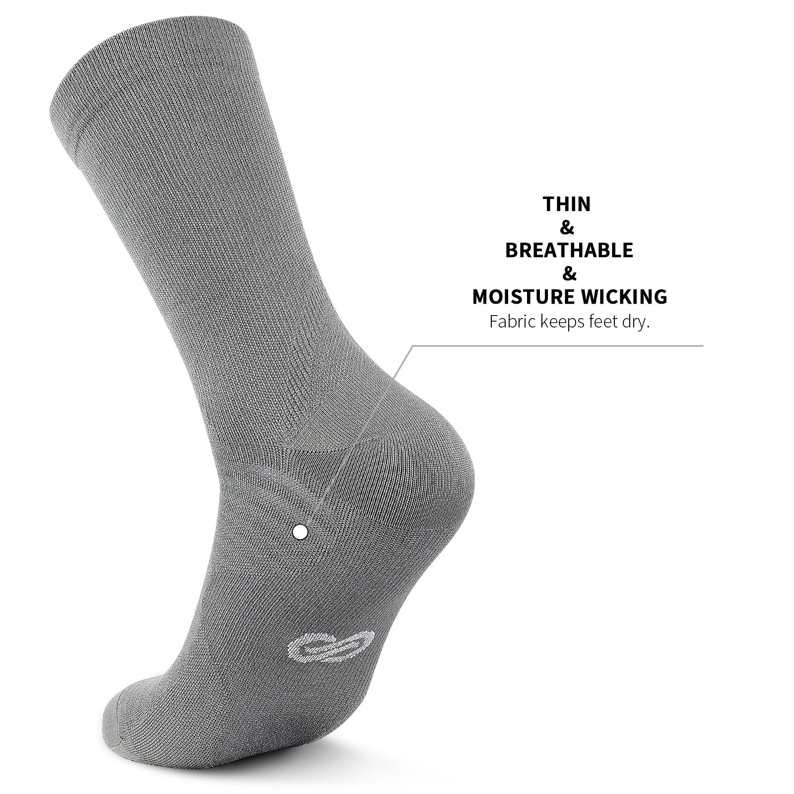 GECKOMAN x PAPLUS Athletic Crew Socks for Men & Women - Breathable Performance Running Socks for Sports, Gym & Daily Wear