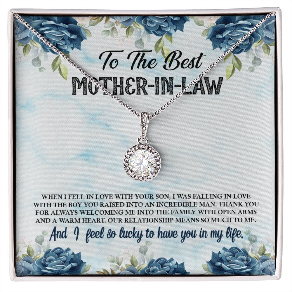 Elegant Cubic Zirconia Necklace - Perfect Mother-in-Law Gift & Wedding Present for MIL | Jewelry for Special Occasions & Family Celebrations