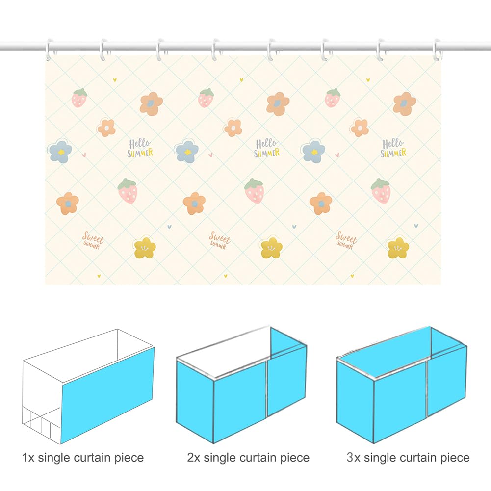 iBluelover Blackout Bed Canopy Curtains for Home & Dorm - Privacy Underbed Drapes, Dustproof Bunk Bed Tent (Single Bed Size) - Perfect for Privacy, Light Blocking & Dust Protection in Bedrooms, Dorms & Bunk Beds