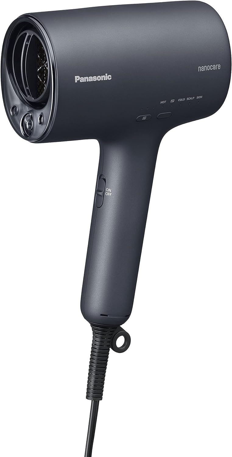 Panasonic EH-NA0J Nanoe Hair Dryer with Mineral Deep Care - 100V Japanese Version (2022 Model, Deep Navy) | Professional Ionic Blow Dryer for Frizz Control & Hair Repair - Perfect for Home & Salon Use