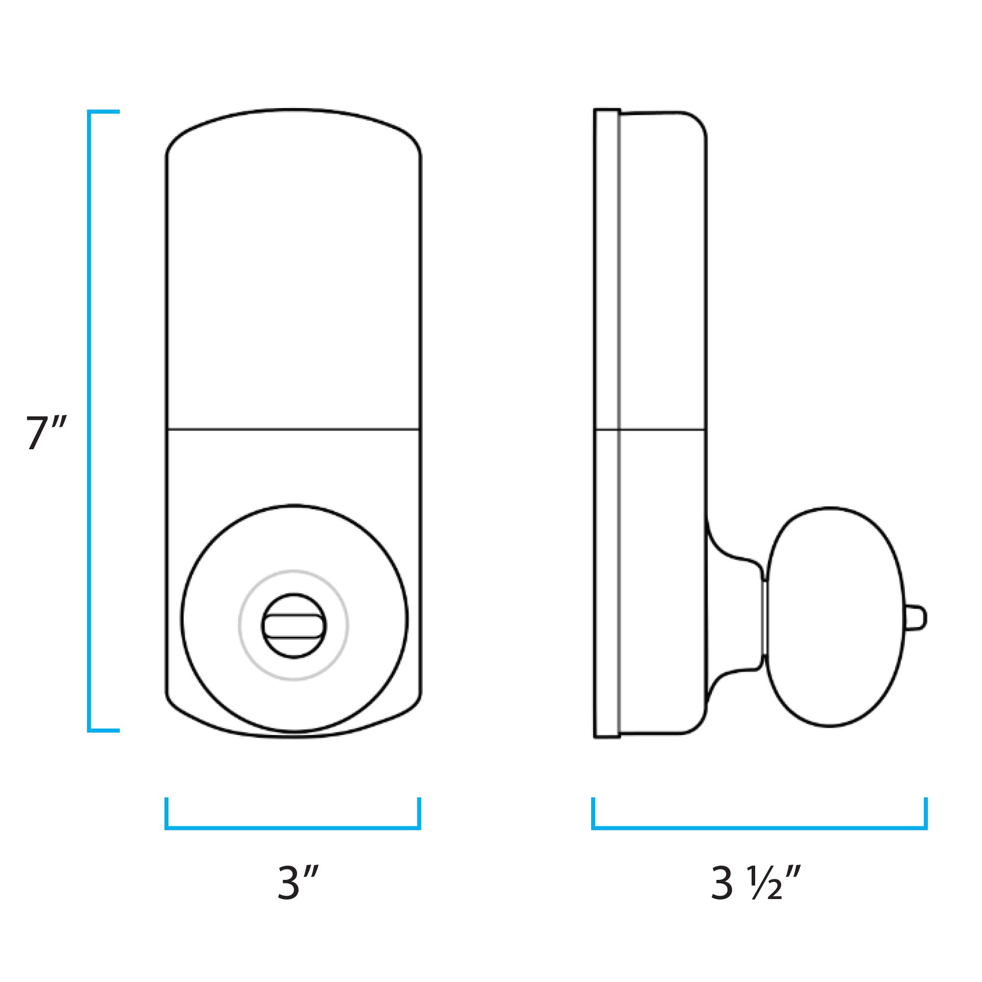 MiLocks DKK-02SN Smart Keyless Entry Door Lock - Electronic Touchpad Deadbolt for Home Security, Satin Nickel Finish | Perfect for Apartments, Offices & Smart Homes