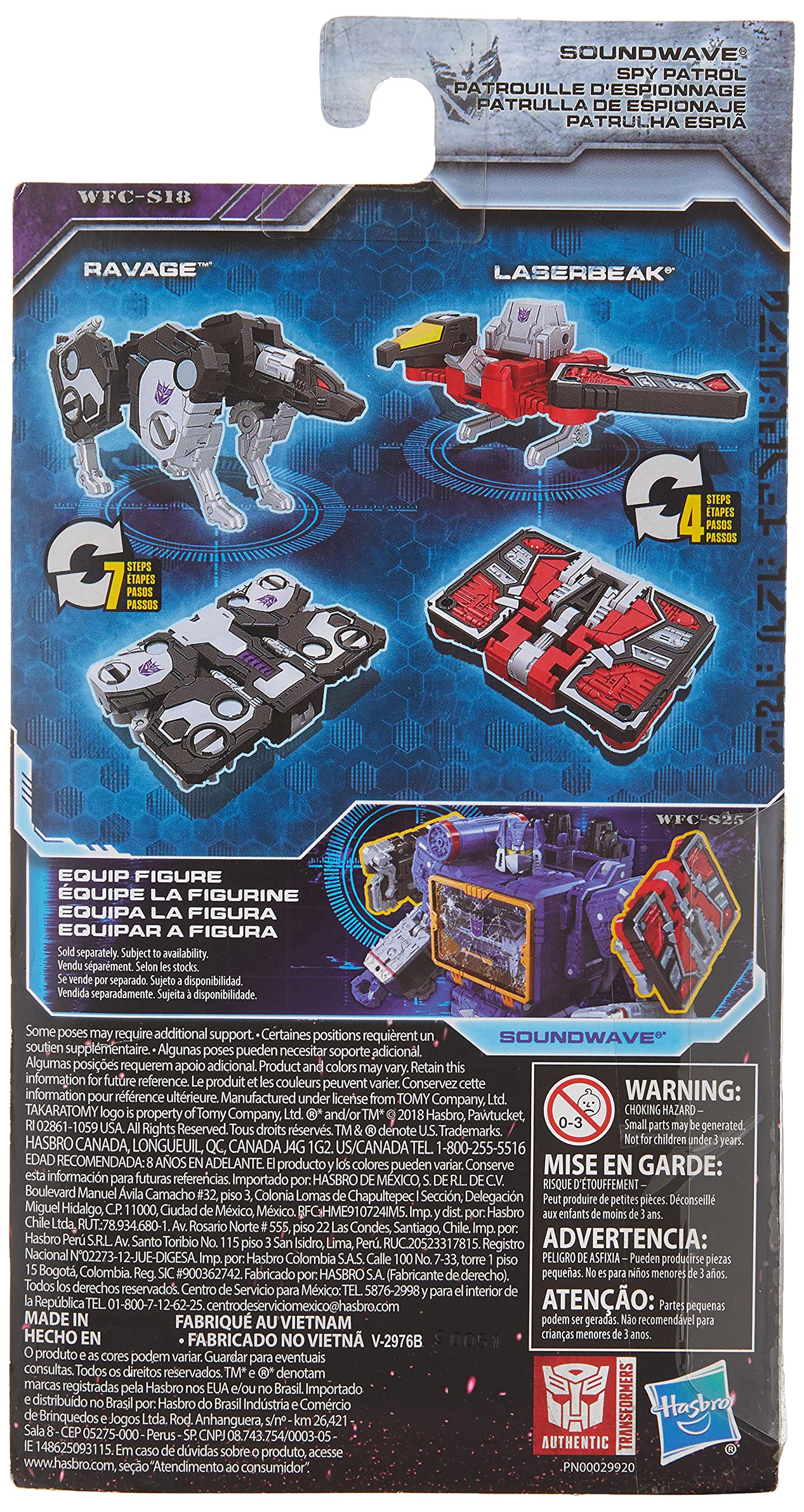Transformers Generations War for Cybertron: Siege Micromaster WFC-S18 Soundwave Spy Patrol 2-Pack Action Figure - 1.5