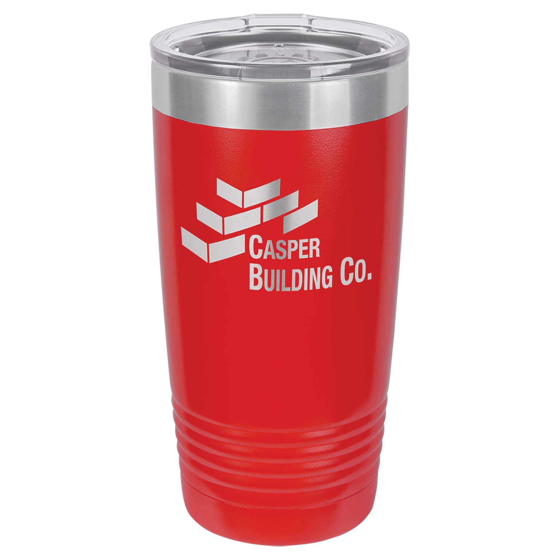 Laser Engraved 20oz Red Polar Camel Stainless Steel Tumbler - Double Wall Vacuum Insulated Travel Mug for Hot & Cold Drinks - Perfect for Camping, Office, Gym & Outdoor Adventures