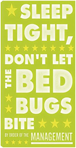 Sleep Tight, Don't Let the Bedbugs Bite (green & white)