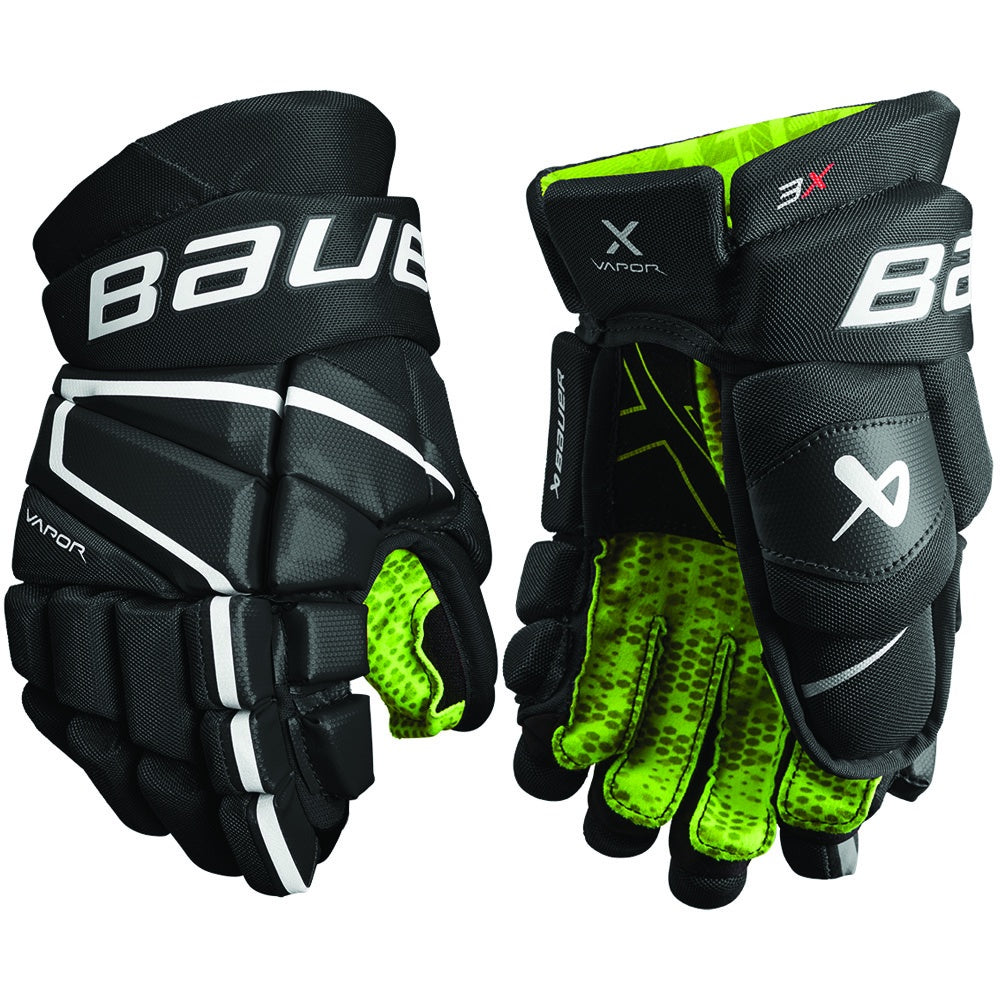 Bauer Vapor 3X Junior Ice Hockey Gloves - Youth Hockey Gear for Practice & Games - Protective Hockey Equipment for Kids & Teens