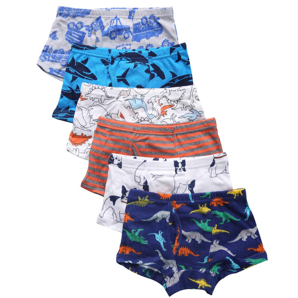 Benetia Boys' Cotton Underwear 5-Pack - Soft Breathable Kids' Underwear for School, Sports & Everyday Comfort