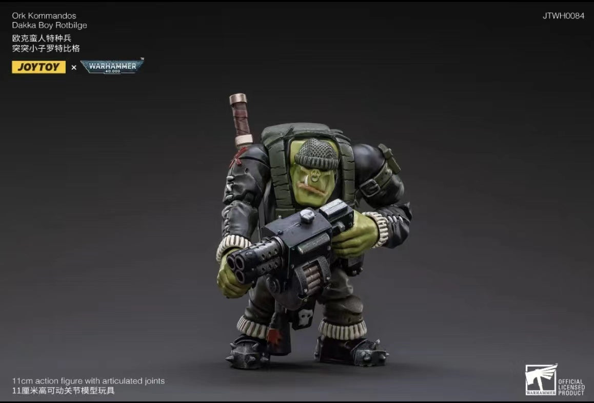 JOYTOY 1/18 Scale Warhammer 40K Ork Kommandos Action Figure - Highly Detailed Collectible Model for Tabletop Gaming & Display