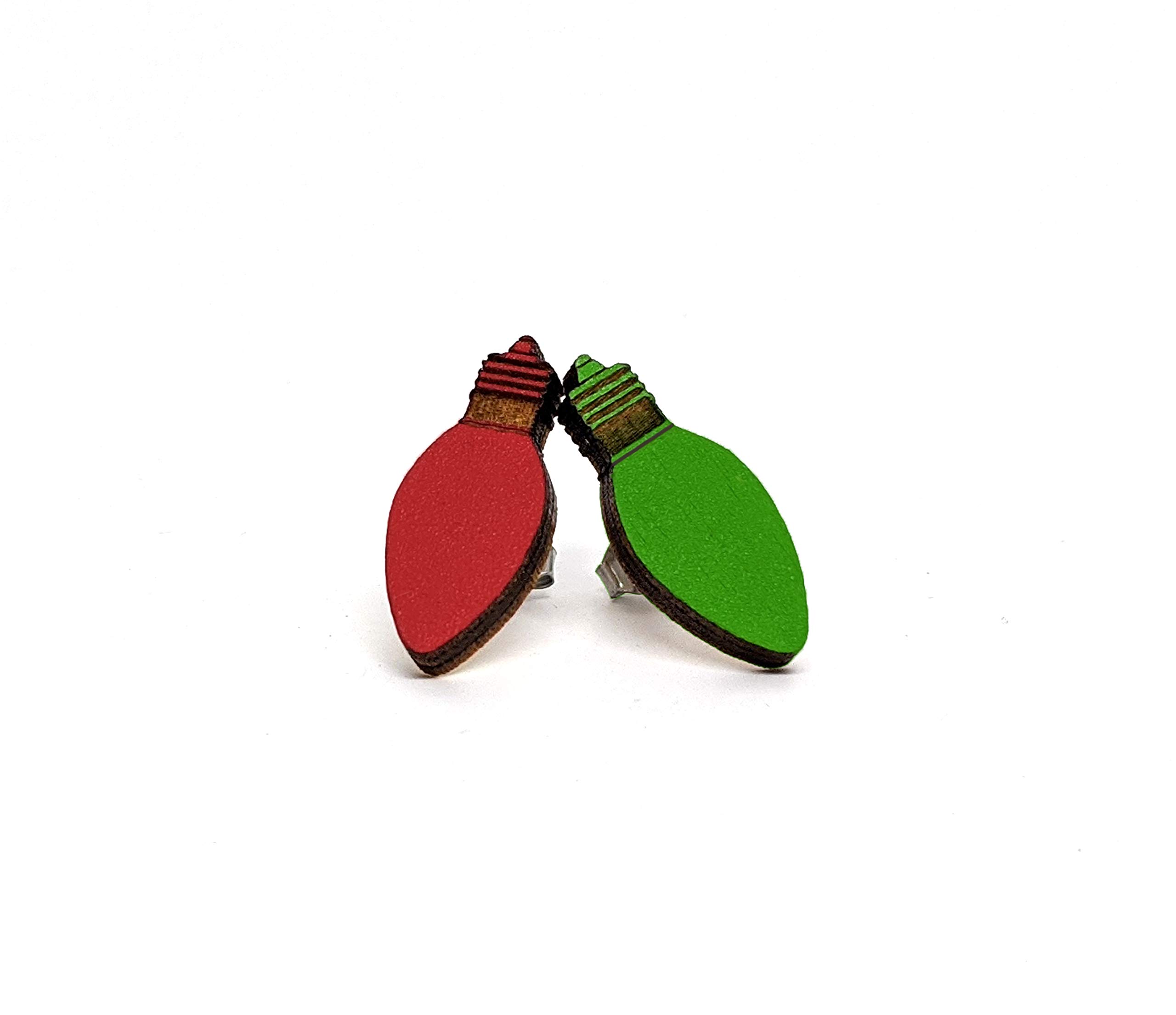 Festive Christmas Lights Earrings for Women - Holiday Party Dangle Ear Jewelry - Perfect for Xmas, New Year, and Winter Celebrations