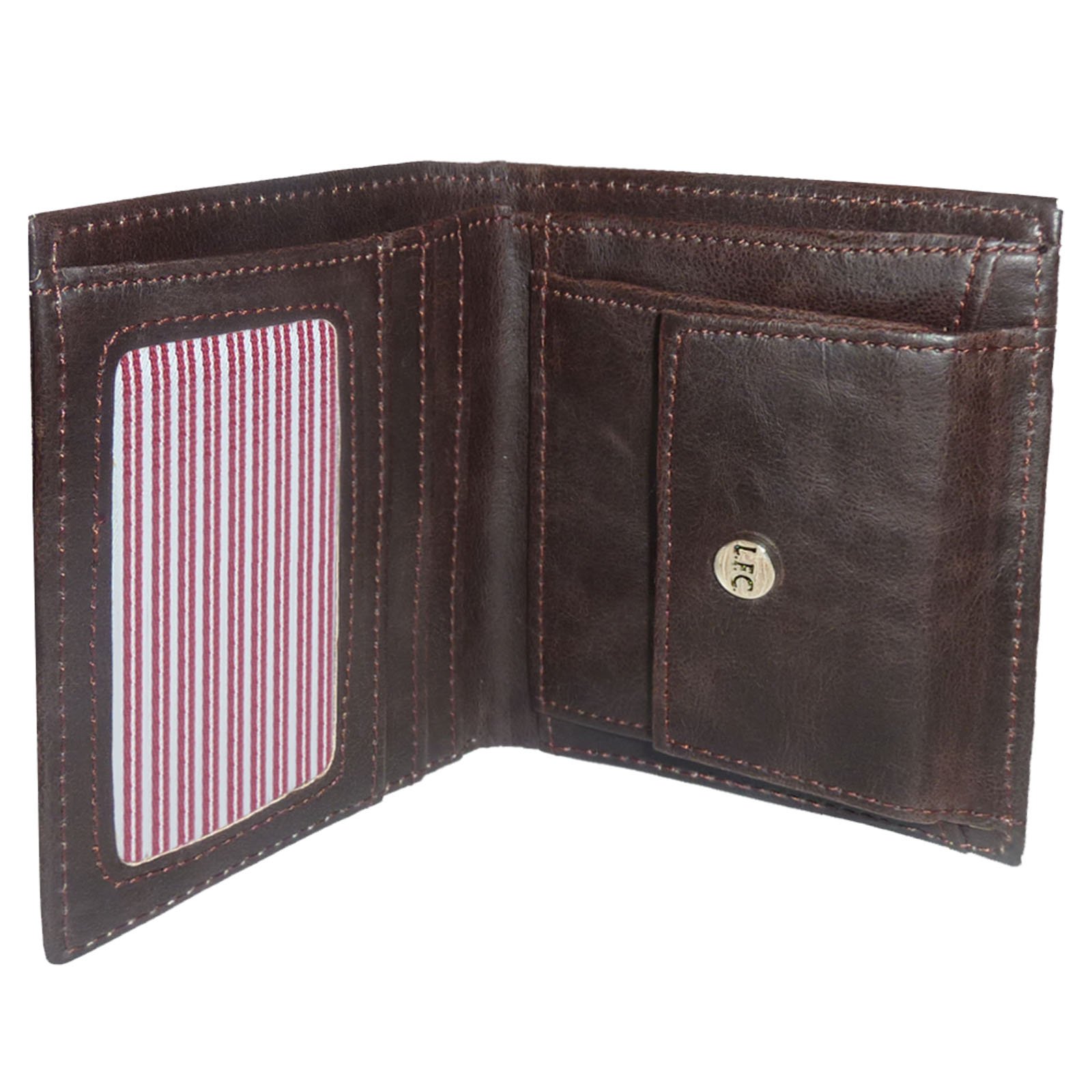 Liverpool F.C. Genuine Leather Luxury Lined Wallet for Men - Perfect for Football Fans, Gift Giving & Everyday Use