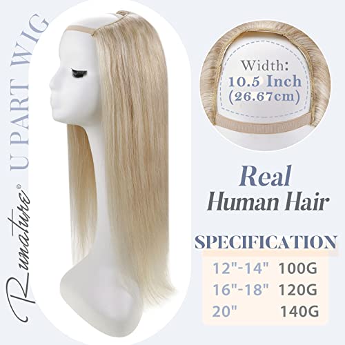 U Part Human Hair Wig 12-20 Inches | 100% Remy Human Hair Extensions | Natural Black & Brown Colors | Perfect for Daily Wear, Parties & Cosplay