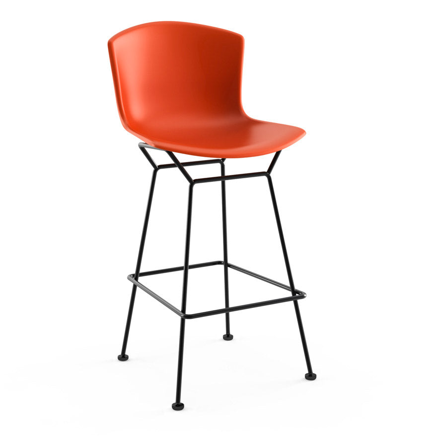 Bertoia Modern Plastic Bar Stool - Lightweight & Durable Counter Height Stool for Kitchen, Dining, or Bar - Indoor & Outdoor Use