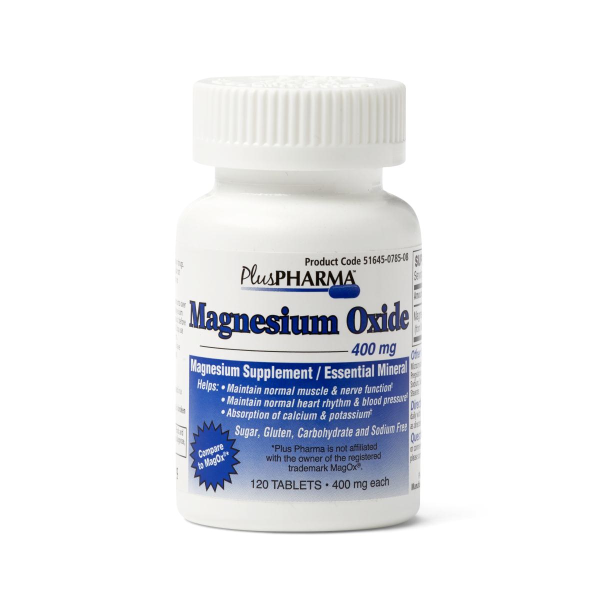 High-Quality Magnesium Oxide Tablets for Stress Relief & Sleep Support - Vegan & Non-GMO Dietary Supplement for Muscle Relaxation & Heart Health
