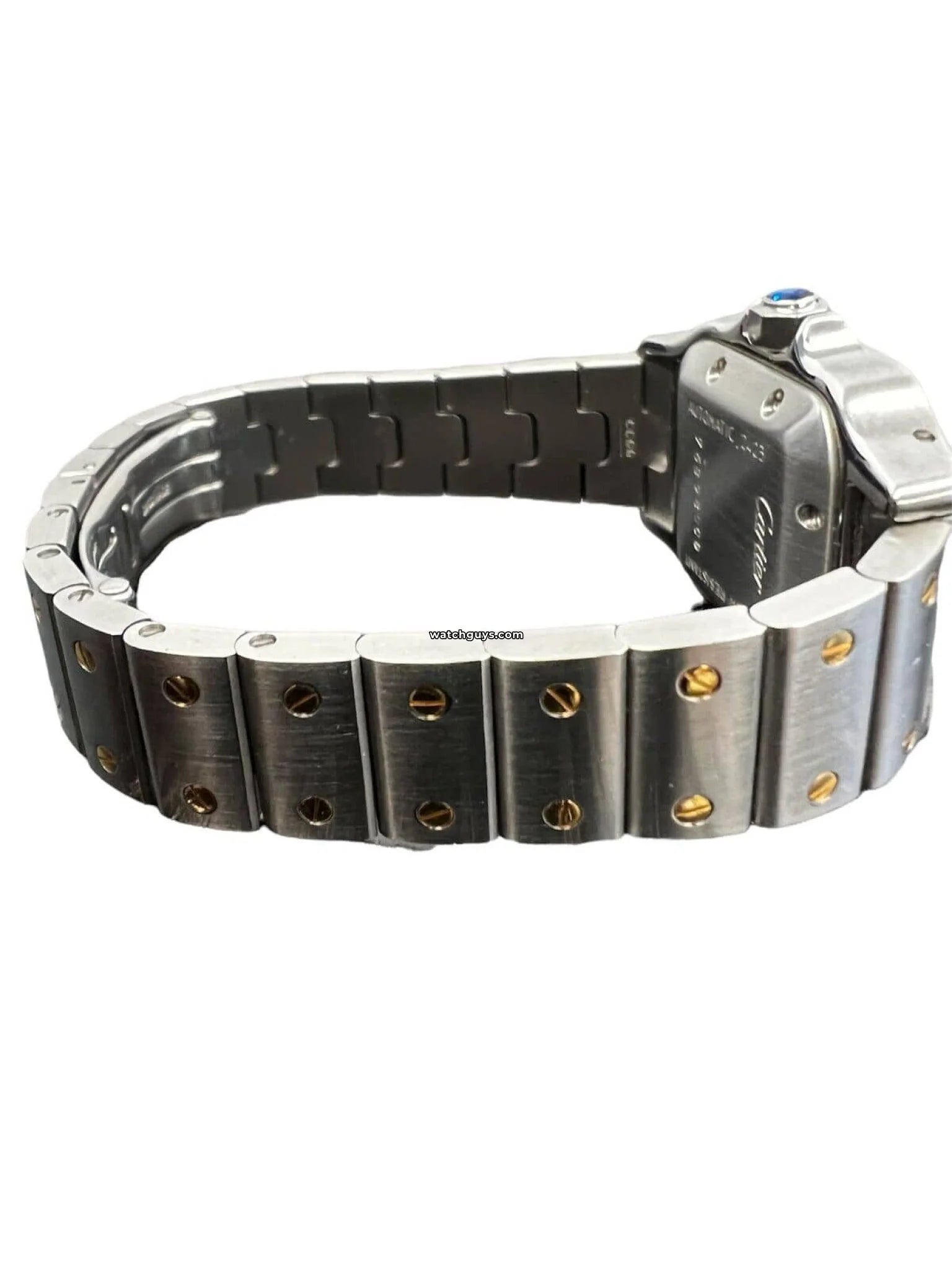 Cartier Santos Galbee 2423 Men's Watch - Stainless Steel & 18K Yellow Gold Luxury Timepiece for Business & Formal Occasions