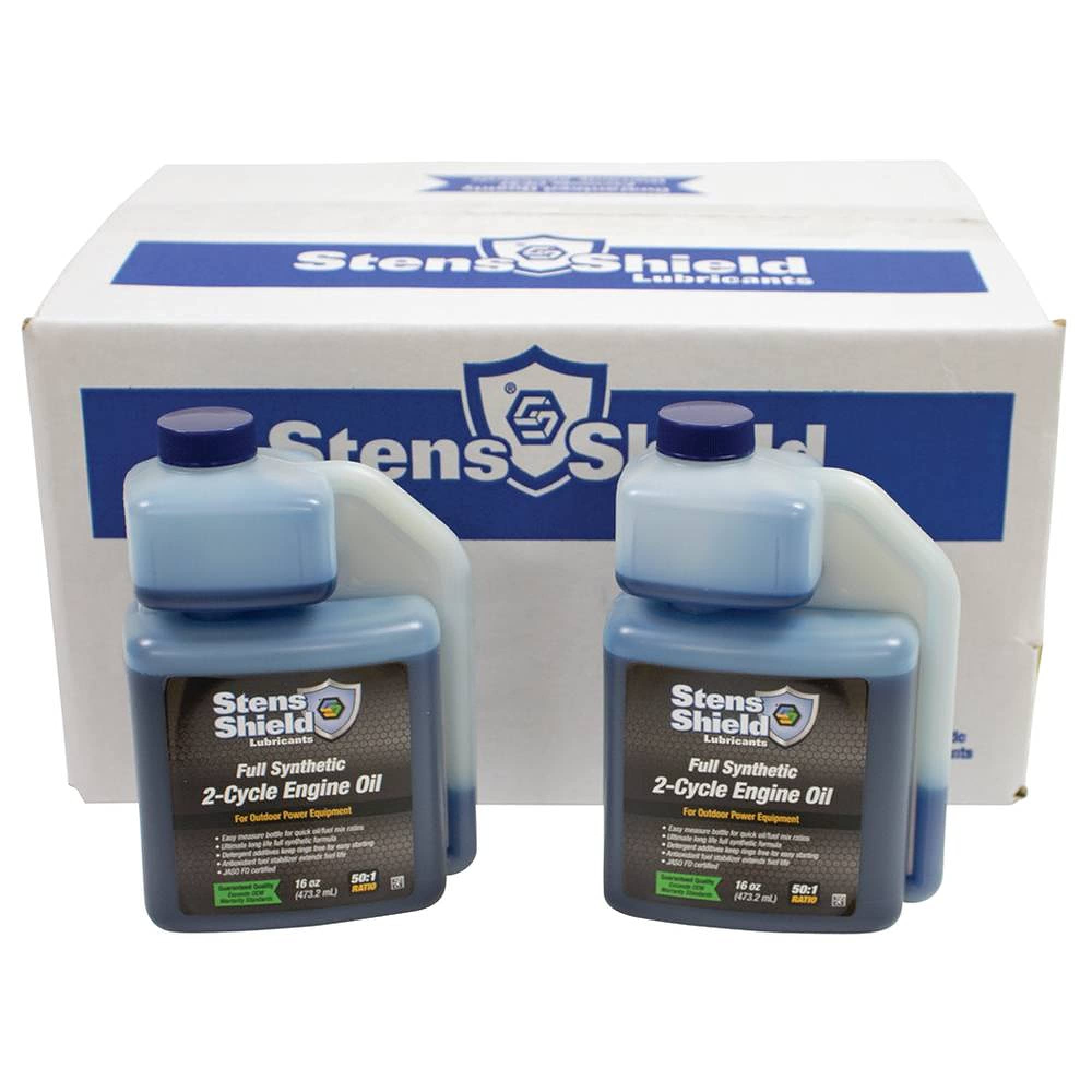 Stens New 2-Cycle Engine Oil 16oz - Universal Synthetic Blend for Lawn Mowers, Chainsaws & Outdoor Power Tools - High Performance Lubrication for Small Engines