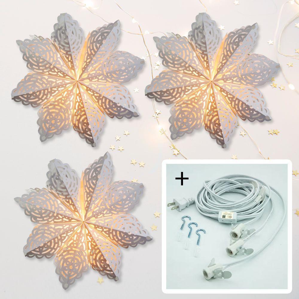 3 Pack White Winter Frost 24